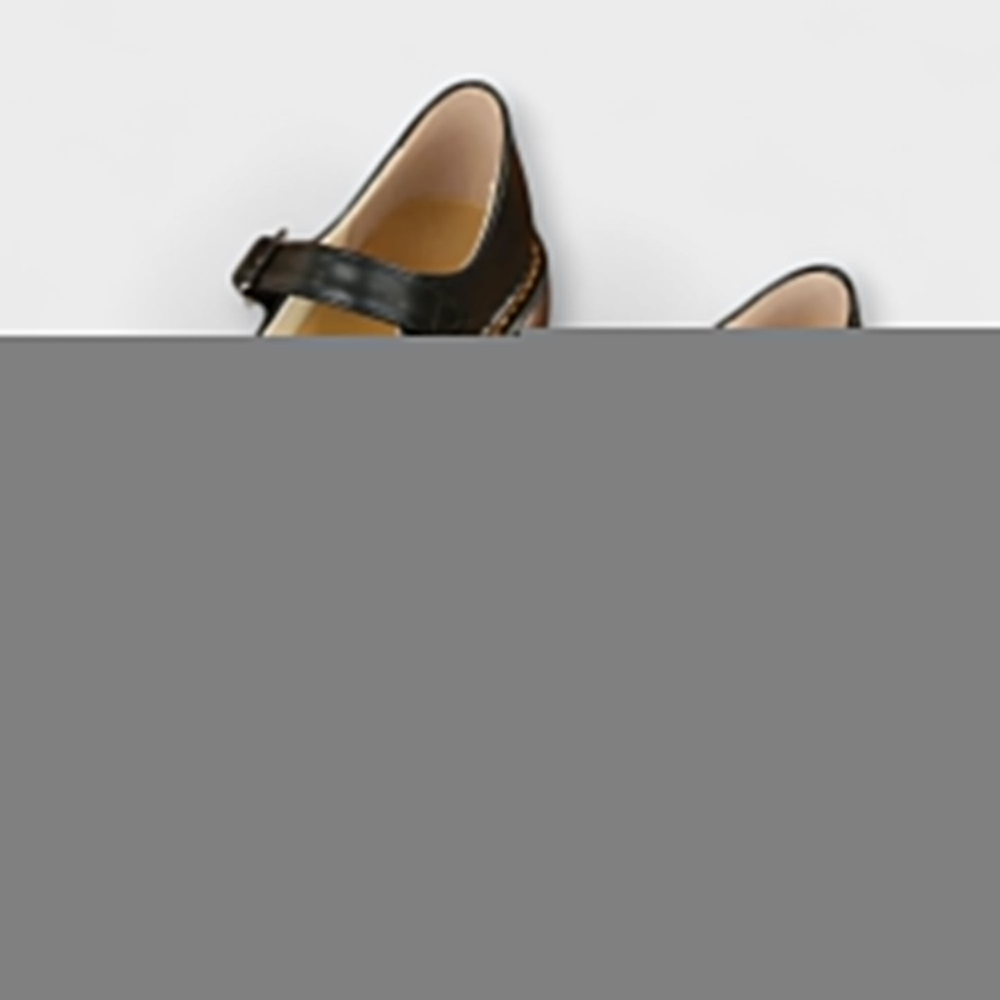 Women's Vintage Mary Jane Shoes – Classic Leather Shoes with Strap & Comfort Sole