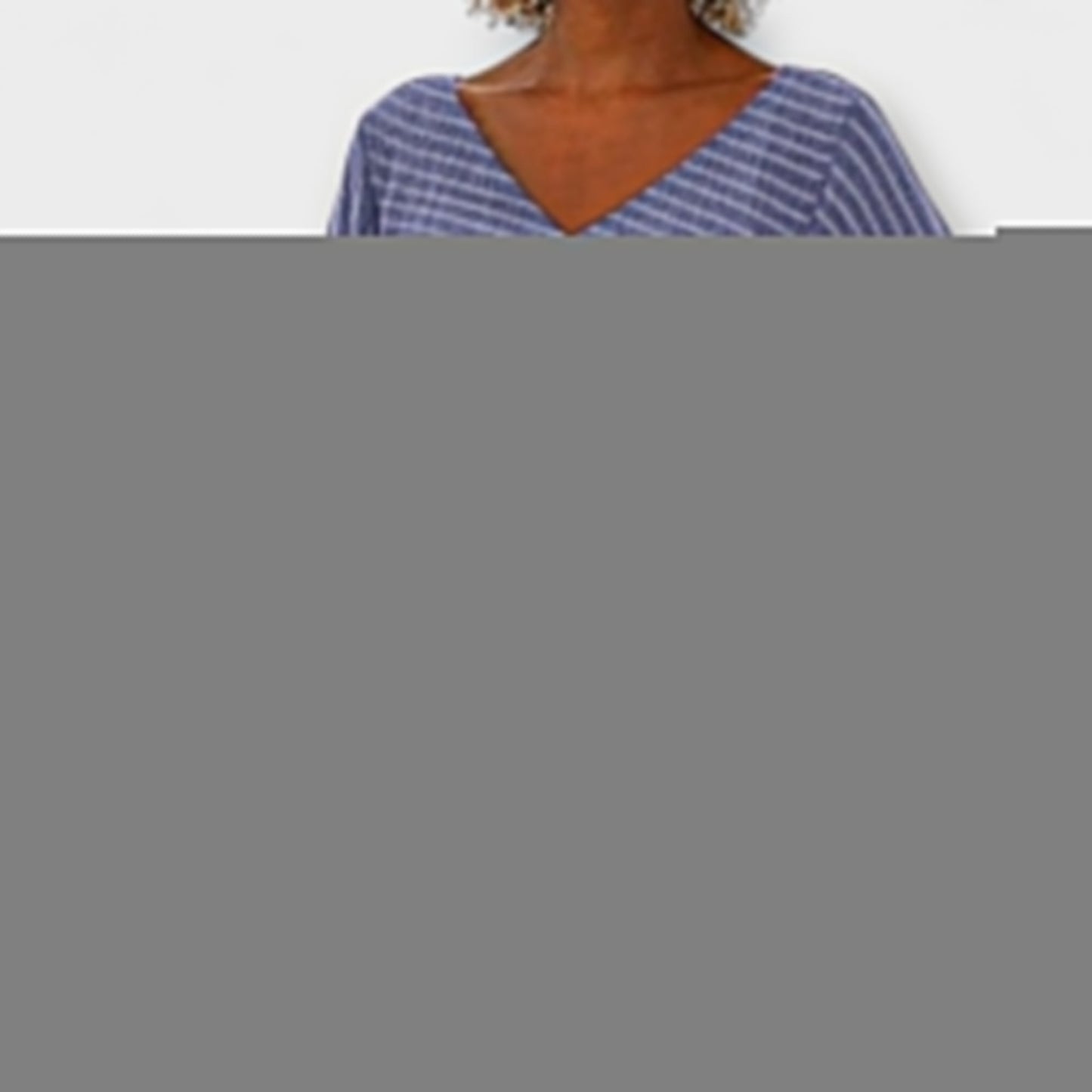 Penelope - Striped Draped Top