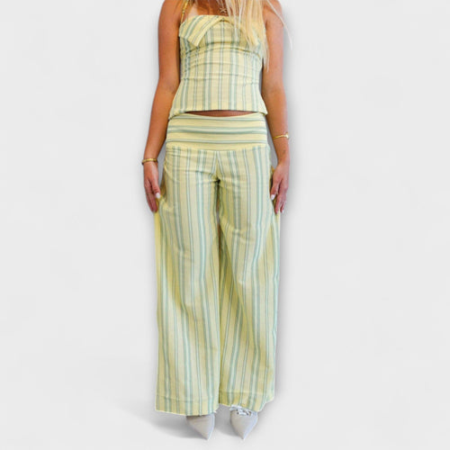 Anastasia - Classic Striped Trouser Ensemble