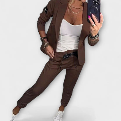 Malou - Coordinated Set of Top, Jacket, and Pants