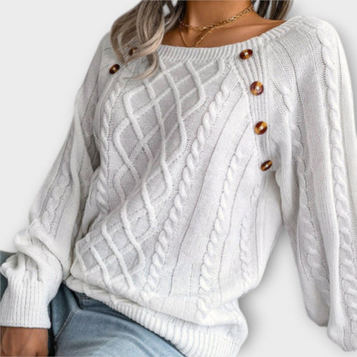 Malia - Sweater with Buttons