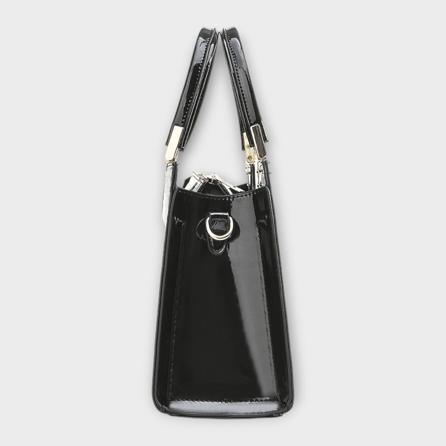 Aurellia. - Shiny Crocodile Leather Pattern Handbag
