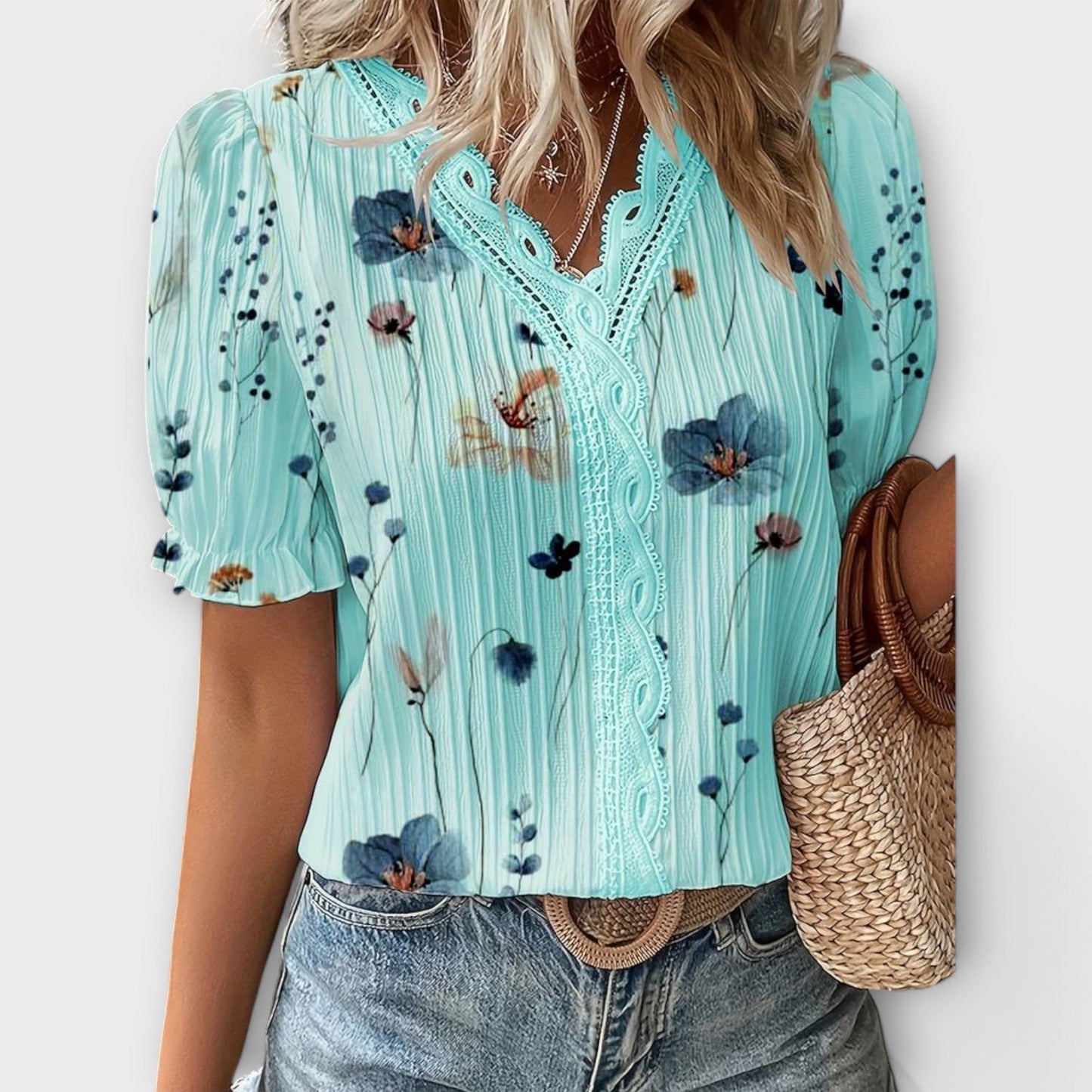 Emily - Fashionable Blouse with V-Neck